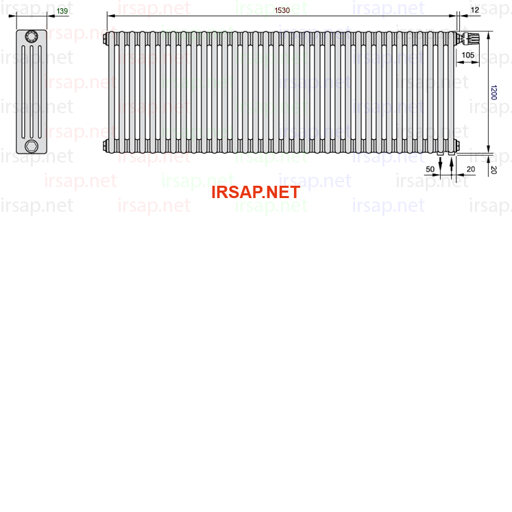 Радиатор IRSAP Tesi 41200/34 T25 CL 01